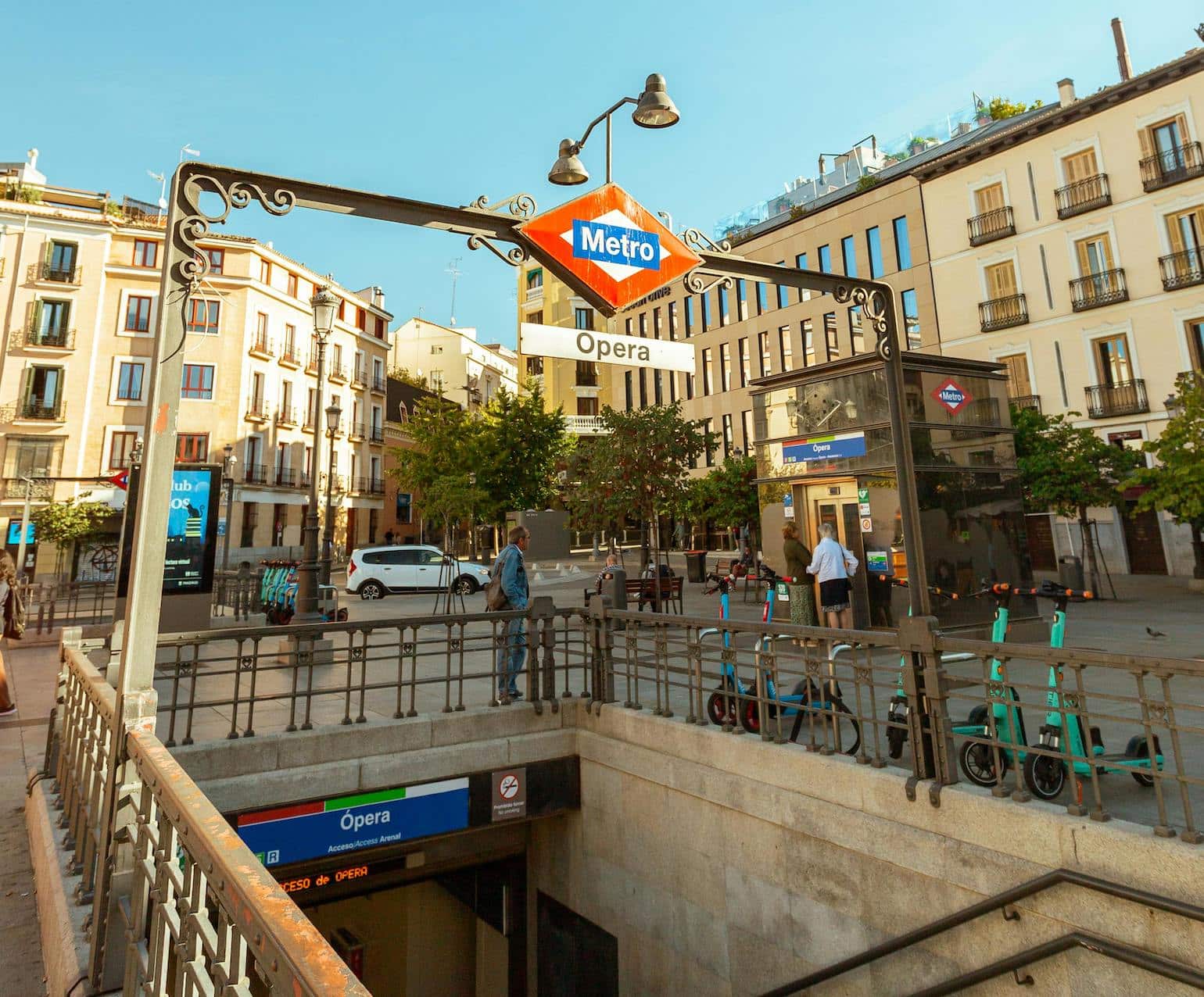 An underground metro tunnel in Madrid, representing local commuting and public transport systems for expats in Spain.